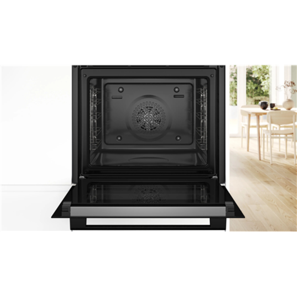 Bosch Oven , HBA572BB4 , 71 L , Electric , Pyrolytic/Hydrolytic , Touch , Height 59.5 cm , Width 59.4 cm , Black