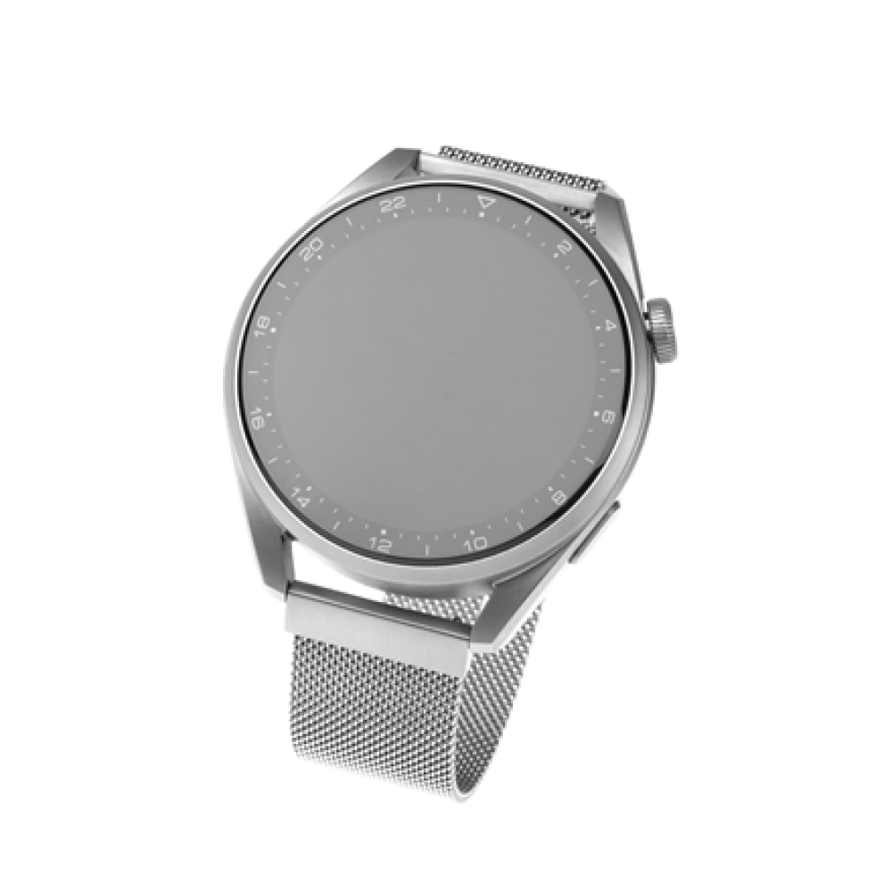 Fixed , Mesh Strap with Quick Release 20mm for Smartwatch , Silver