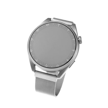 Fixed , Mesh Strap with Quick Release 20mm for Smartwatch , Silver
