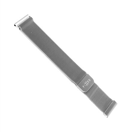 Fixed , Mesh Strap with Quick Release 20mm for Smartwatch , Silver