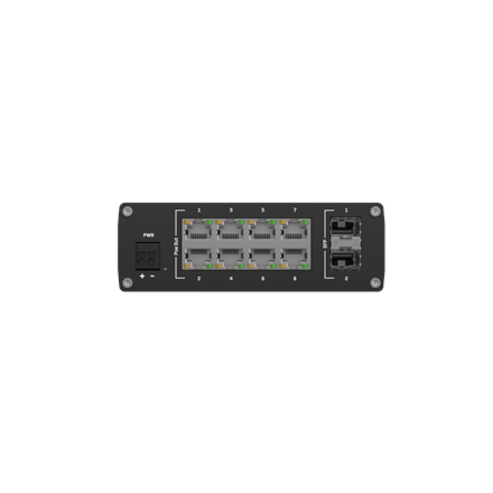 Teltonika TSW200 , Industrial POE+ Ethernet Switch , DIN rail mountable , SFP ports quantity 2 , PoE+ ports quantity 8