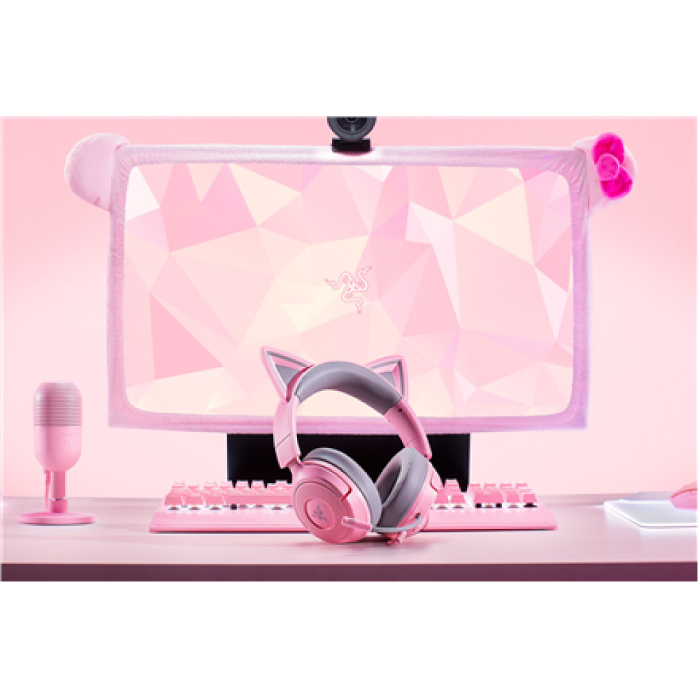 Razer Gaming Headset , Kraken Kitty V3 X , Wired , Over-Ear , Microphone , Quartz