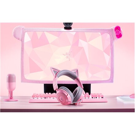 Razer Gaming Headset , Kraken Kitty V3 X , Wired , Over-Ear , Microphone , Quartz