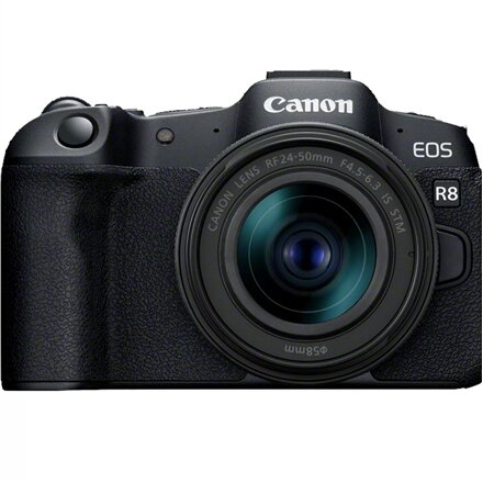 Canon , EOS R8 Body + RF 24-50mm F4.5-6.3 IS STM (AIP) , Megapixel 24.2 MP , Image stabilizer , ISO sensitivity (max) 102400 , Display diagonal 3 , Wi-Fi , Video recording , Automatic, manual , CMOS