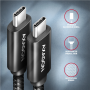 AXAGON Data and charging USB4 Gen 3x2 cable, 1 m , BUCM432-CM10AB , USB Type C - USB Type C