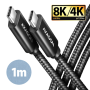 AXAGON Data and charging USB4 Gen 3x2 cable, 1 m , BUCM432-CM10AB , USB Type C - USB Type C