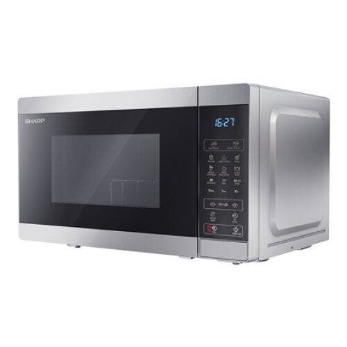 Sharp , Microwave Oven , YC-MG02E-S , Free standing , 20 L , 800 W , Grill , Silver