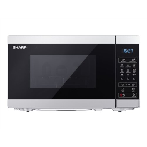 Sharp , Microwave Oven , YC-MG02E-S , Free standing , 20 L , 800 W , Grill , Silver