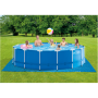 Intex , Metal Frame Pool Set with Filter Pump, Safety Ladder, Ground Cloth, Cover , Blue
