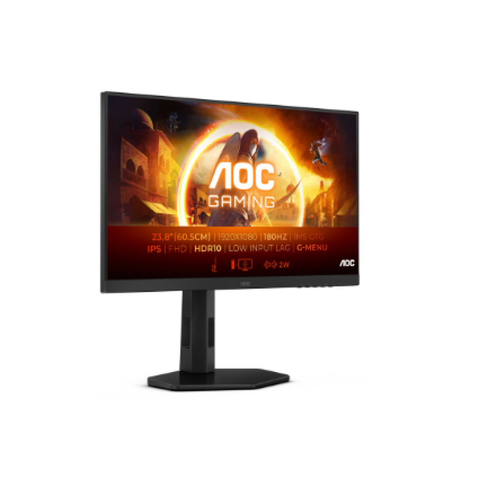 AOC , Monitor , 24G4X , 23.8 , IPS , 16:9 , 180 Hz , 1 ms , 1920 x 1080 pixels , 300 cd/m² , HDMI ports quantity 2