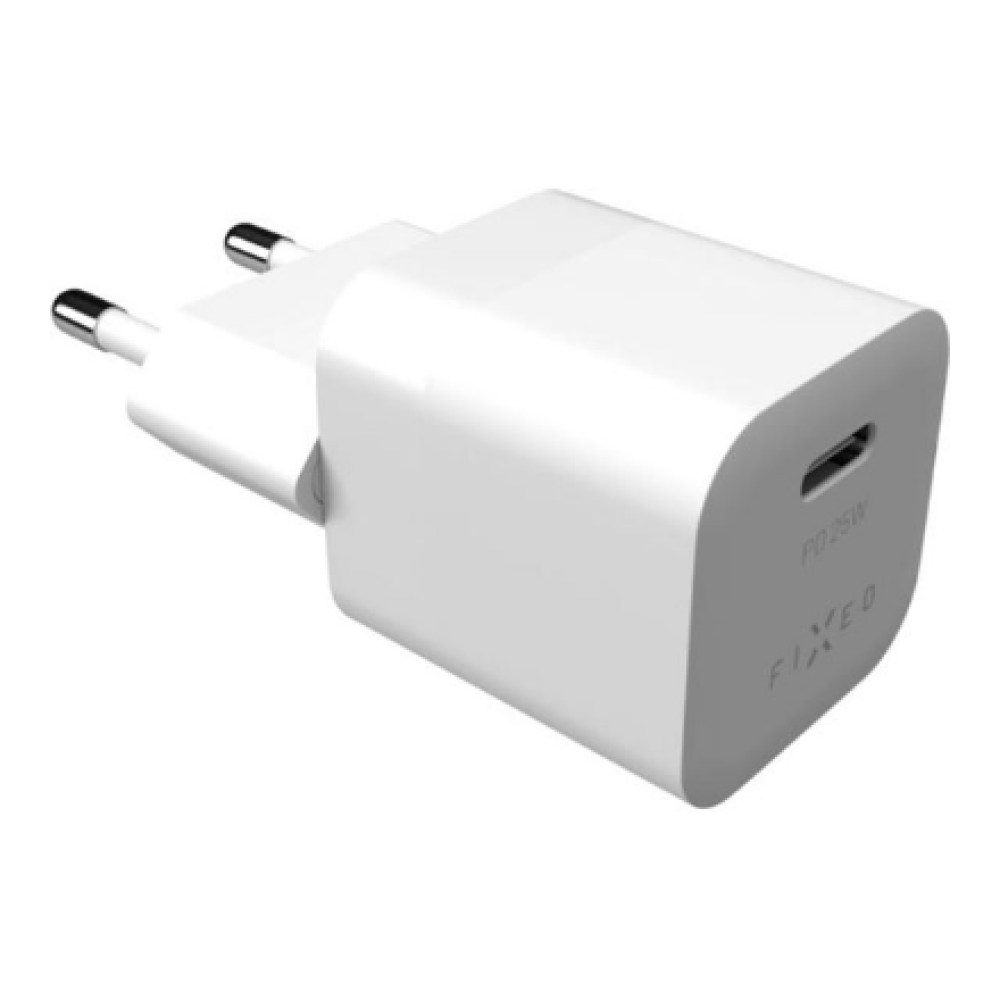 Fixed , Mini USB-C Travel Charger, 25W , FIXC25M-C-WH