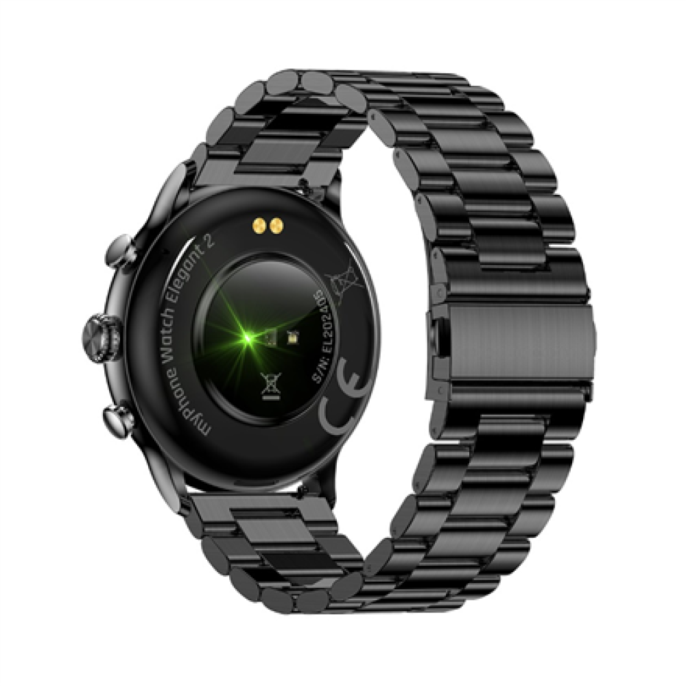 myPhone Watch Elegant 2 , Smart watch , AMOLED , 1.43 , Waterproof , Black