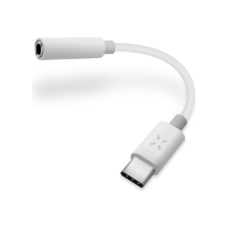 FIXED Link AdapterUSB-C/3.5mm jack, White , Fixed