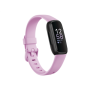 Fitbit , Fitness Tracker , Inspire 3 , Fitness tracker , Touchscreen , Heart rate monitor , Activity monitoring 24/7 , Waterproof , Bluetooth , Black/Lilac Bliss