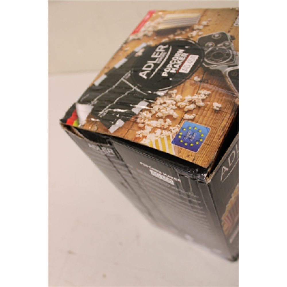 SALE OUT. , Adler , Popcorn Machine , AD 4511 , Popcorn maker , 1200 W , DAMAGED PACKAGING, SCRATCHES ON PLASTIC COVER