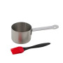 Barbecook , Stainless steel saucepot with brush, 10.5 x 7.5 x 23 cm , BC-ACC-7211