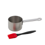 Barbecook , Stainless steel saucepot with brush, 10.5 x 7.5 x 23 cm , BC-ACC-7211