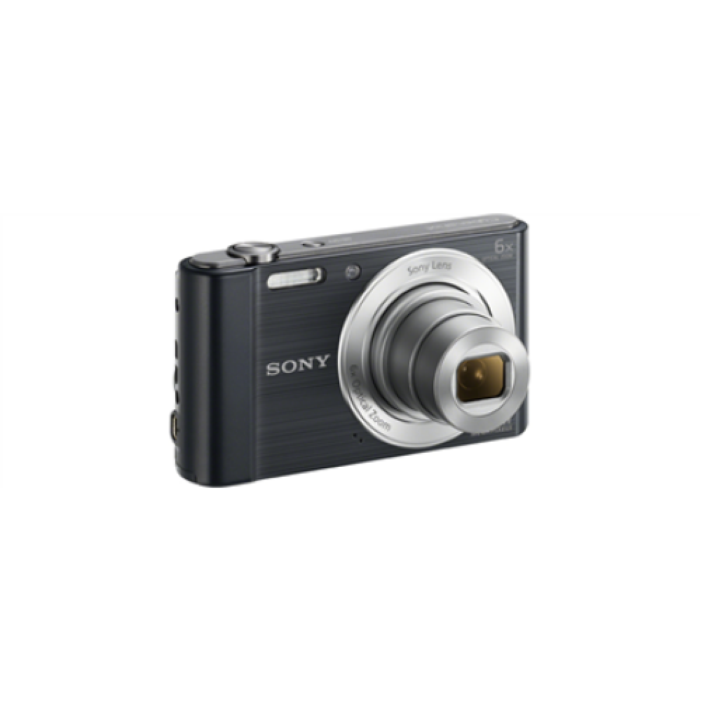 Sony Cyber-shot DSC-W810 Compact camera, 20.1 MP, Optical zoom 6 x, Digital zoom 48 x, Image stabilizer, ISO 800, Display diagonal 6.86 cm, Video recording, Lithium, Black