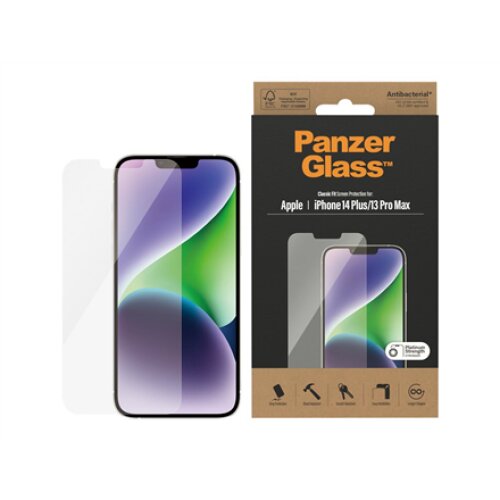 PanzerGlass , Screen protector , Apple , iPhone 14 Plus/13 Pro Max , Glass , Transparent , Classic Fit
