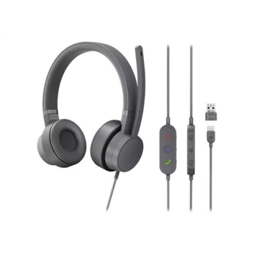 Lenovo , Go Wired ANC Headset , Over-Ear , Built-in microphone , USB Type-C