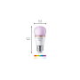 Philips Smart WFB 40W P45 922-65 RGB 1PF/6 , E27 , 4.9 W , Warm to cool white light , Bluetooth, Wi-Fi