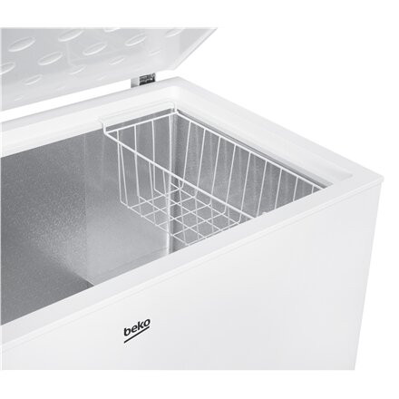 BEKO Freezer , CF380EWN , Energy efficiency class E , Chest , Free standing , Height 85 cm , Total net capacity 371 L , White