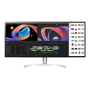 LG , Monitor , 34WK95UP-W , 34 , IPS , WUHD , 21:9 , 60 Hz , 5 ms , 5120 x 2160 , 450 cd/m² , HDMI ports quantity 2