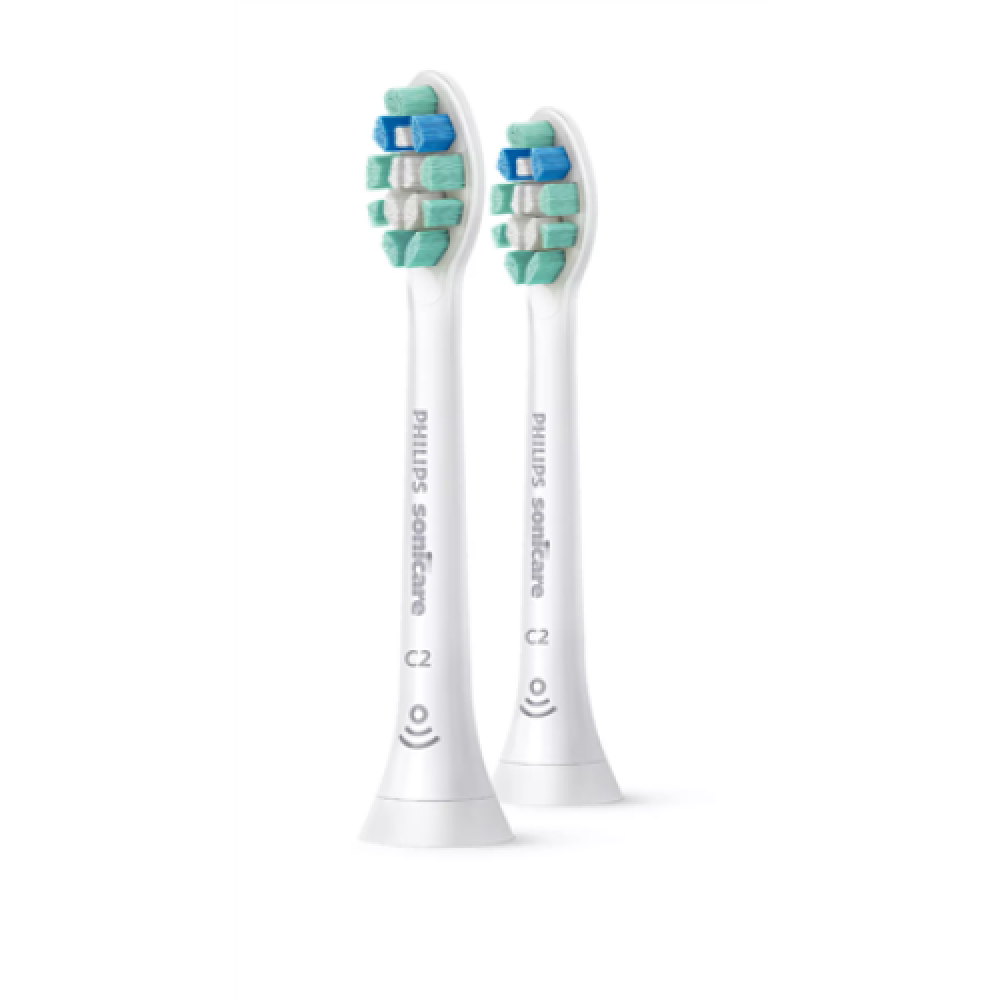 Philips , Toothbrush Brush Heads , HX9022/10 Sonicare C2 Optimal Plaque Defence , Heads , For adults , Number of brush heads included 2 , Number of teeth brushing modes Does not apply , Sonic technology , White
