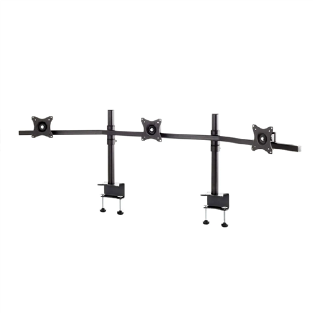 EDBAK SV11 desk mount for three 19 “-27” monitors, curved , EDBAK