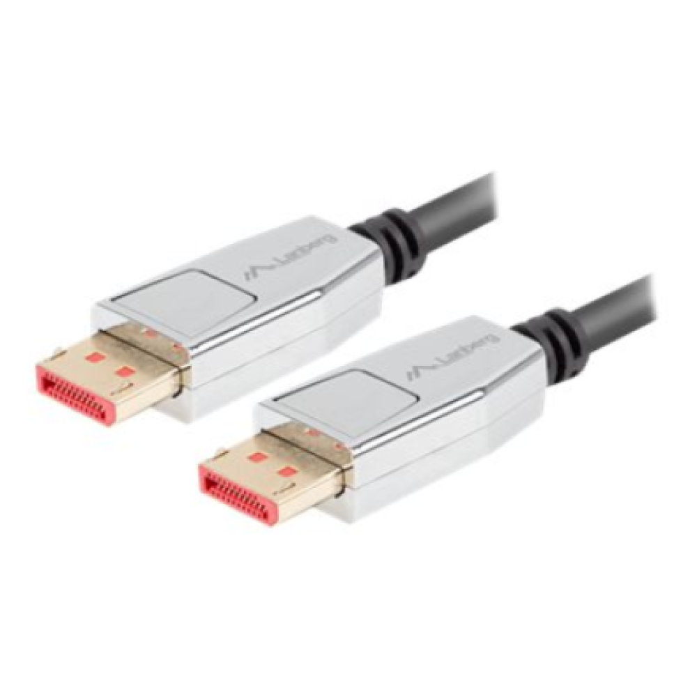 Lanberg DisplayPort M/M Cable 20 PIN V1.4 8K 60HZ , CA-DPDP-20CU-0010-BK , 1 m