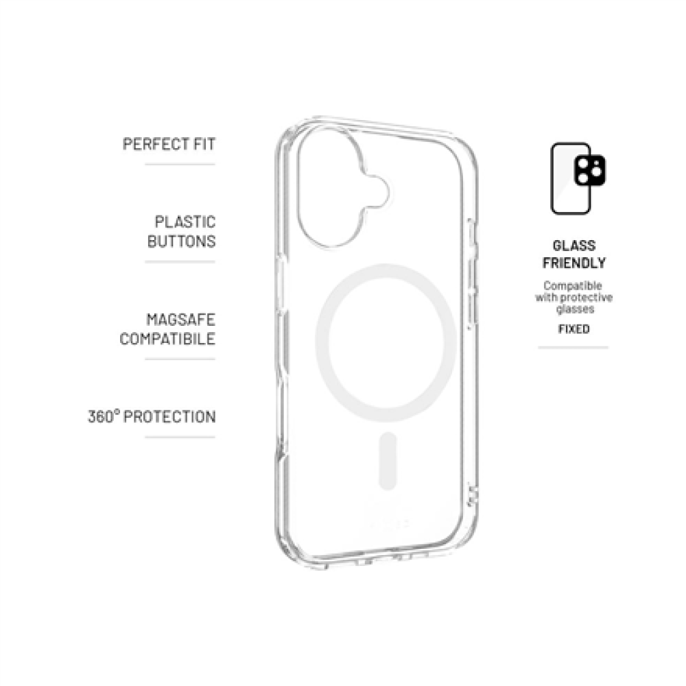 Fixed Back cover , Apple , iPhone 17 , TPU/PC , Transparent , MagPure
