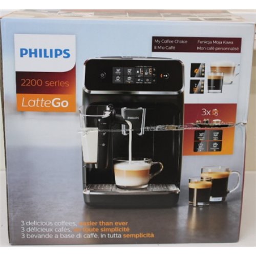 SALE OUT. Philips , Espresso Coffee maker , EP2230/10 , Built-in milk frother , Fully automatic , Matte Black , DAMAGED PACKAGING
