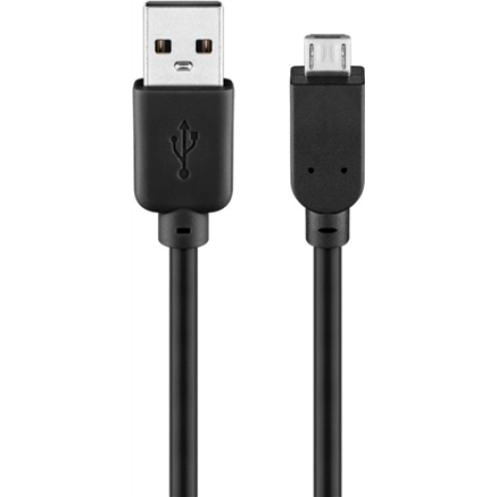 Goobay USB 2.0 Hi-Speed cabel 93918 1 m, USB 2.0 micro male (type B), USB 2.0 male (type A)