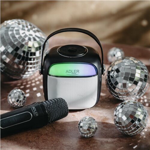 Adler Karaoke Speaker With Microphone , AD 1199B , Bluetooth , Black , Portable , Wireless connection