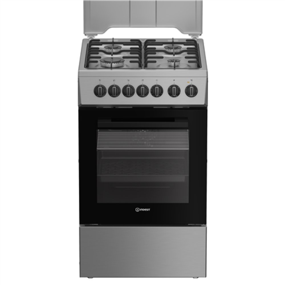 INDESIT Cooker , I5G5PMX , Hob type Gas , Oven type Electric , Stainless Steel , Width 50 cm , Grilling , Depth 60 cm , 60 L