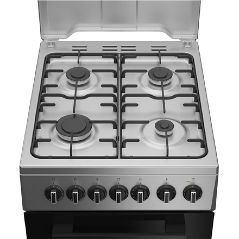 INDESIT Cooker , I5G5PMX , Hob type Gas , Oven type Electric , Stainless Steel , Width 50 cm , Grilling , Depth 60 cm , 60 L