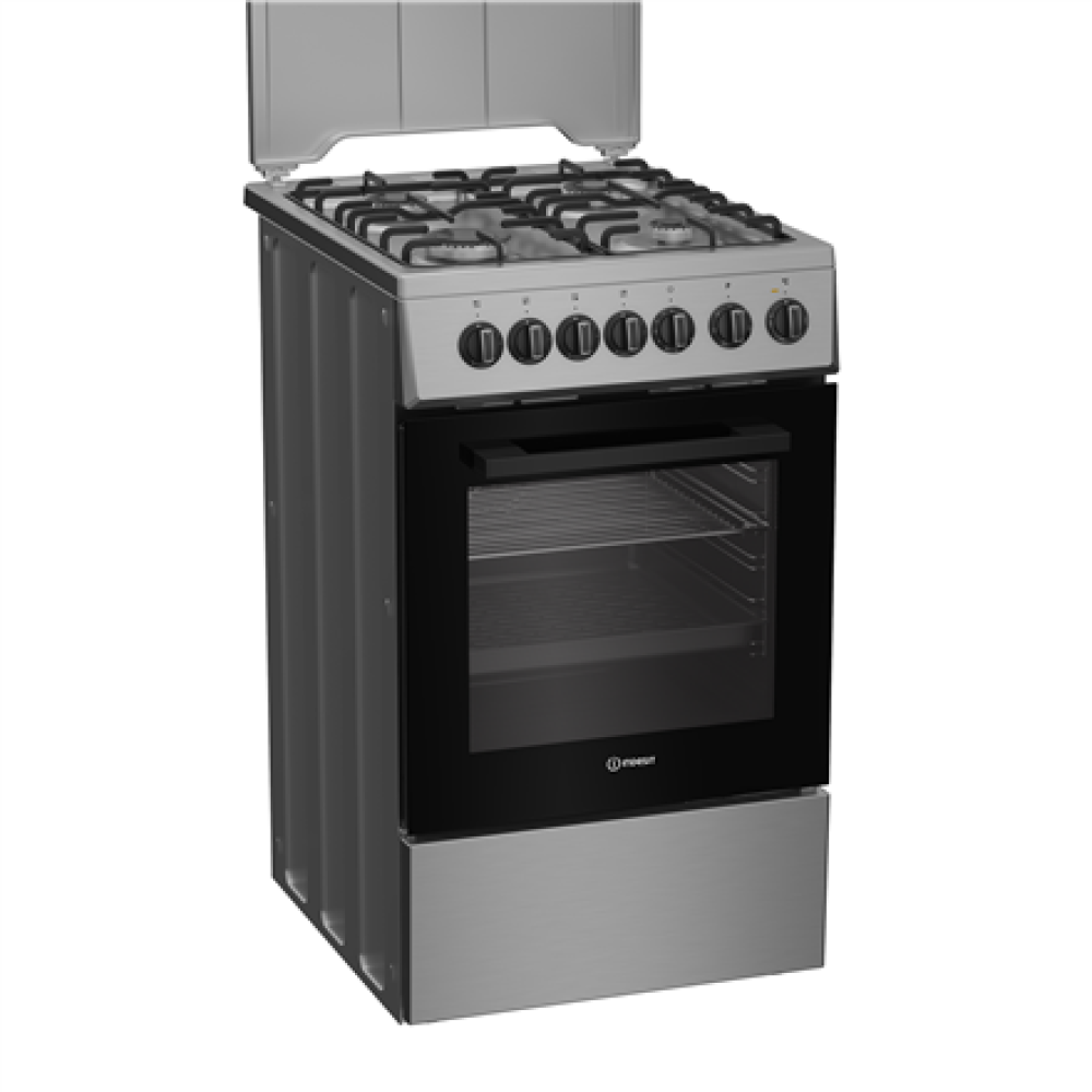 INDESIT Cooker , I5G5PMX , Hob type Gas , Oven type Electric , Stainless Steel , Width 50 cm , Grilling , Depth 60 cm , 60 L