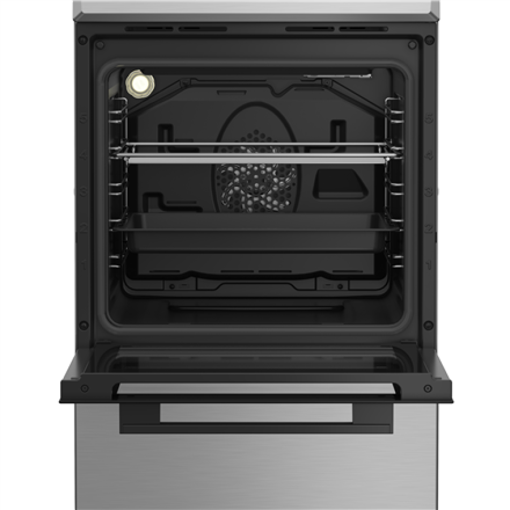 INDESIT Cooker , I5G5PMX , Hob type Gas , Oven type Electric , Stainless Steel , Width 50 cm , Grilling , Depth 60 cm , 60 L