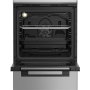 INDESIT Cooker , I5G5PMX , Hob type Gas , Oven type Electric , Stainless Steel , Width 50 cm , Grilling , Depth 60 cm , 60 L