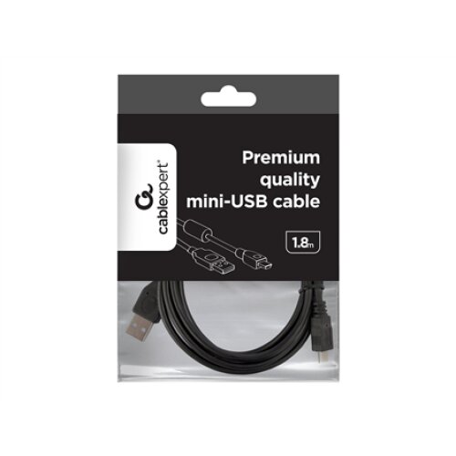 Cablexpert , Premium quality mini-USB cable CCF-USB2-AM5P-6