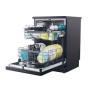 Candy Dishwasher , CF 5C6F0B , Free standing , Width 59.7 cm , Number of place settings 15 , Number of programs 8 , Energy efficiency class C , Display , Black