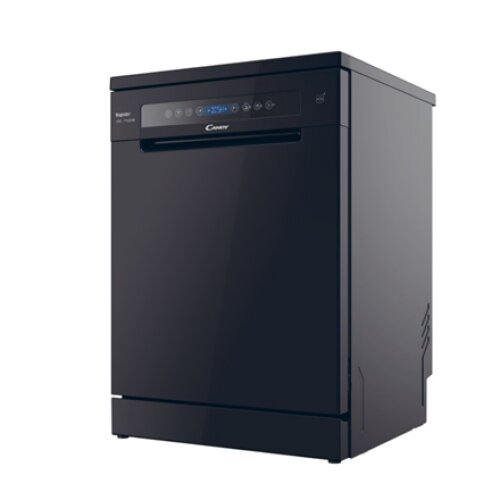 Candy Dishwasher , CF 5C6F0B , Free standing , Width 59.7 cm , Number of place settings 15 , Number of programs 8 , Energy efficiency class C , Display , Black