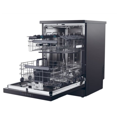 Candy Dishwasher , CF 5C6F0B , Free standing , Width 59.7 cm , Number of place settings 15 , Number of programs 8 , Energy efficiency class C , Display , Black