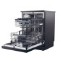 Candy Dishwasher , CF 5C6F0B , Free standing , Width 59.7 cm , Number of place settings 15 , Number of programs 8 , Energy efficiency class C , Display , Black