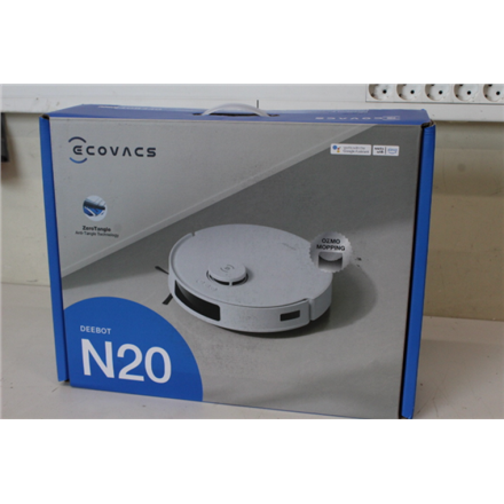 Ecovacs , Floor Cleaning Robot , DEEBOT N20 , Wet&Dry , Operating time (max) 300 min , 5200 mAh , Dust capacity 0.4 L , 8000 Pa , White , USED,DIRTY