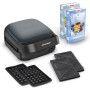 TEFAL , Sandwich and Waffle Maker , Snack Colletion , 700 W , Number of plates 2 , Ceramic coating , Black