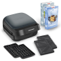 TEFAL , Sandwich and Waffle Maker , Snack Colletion , 700 W , Number of plates 2 , Ceramic coating , Black