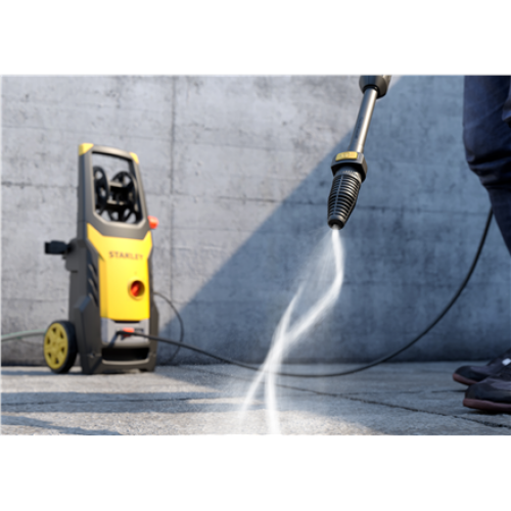 STANLEY SXPW16E High Pressure Washer (1600 W, 125 bar, 420 l/h) , Stanley 1600 W , 125 bar , 420 l/h