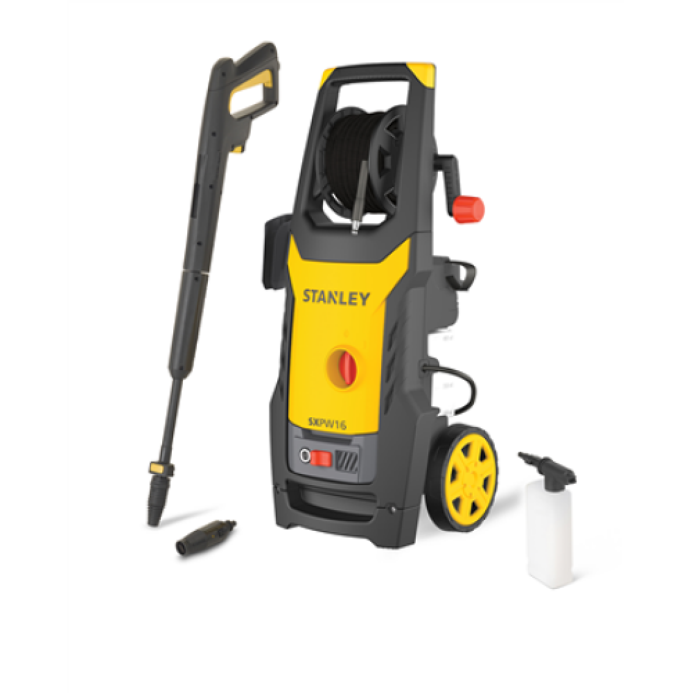STANLEY SXPW16E High Pressure Washer (1600 W, 125 bar, 420 l/h) , Stanley 1600 W , 125 bar , 420 l/h