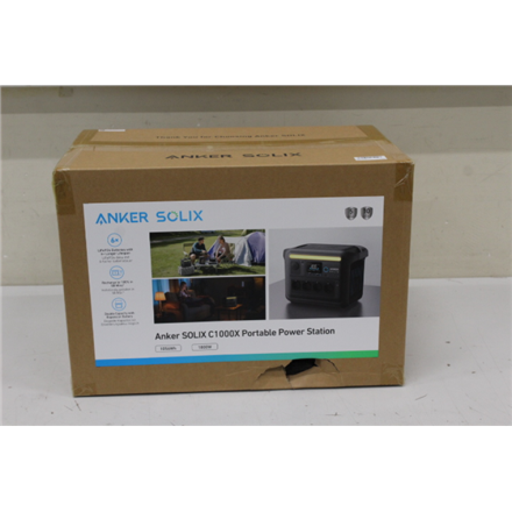 SALE OUT. Anker SOLIX C1000X Portable Power Station 1056 Wh , 1800W , SALE OUT. Anker Solix Portable Power Station 1056 Wh, 1800W , SOLIX C1000X , DAMAGED PACKAGING, SCRATCHED ON BACK